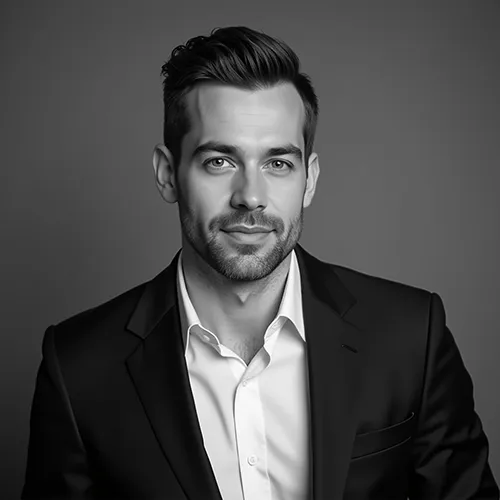 AI-generated professional headshot example