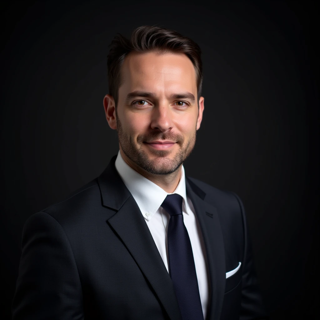 AI-generated professional headshot example