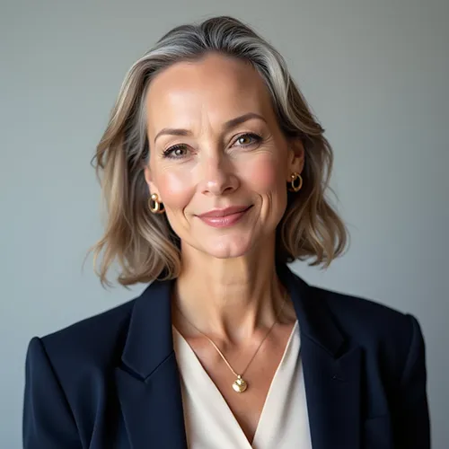 AI-generated professional headshot example